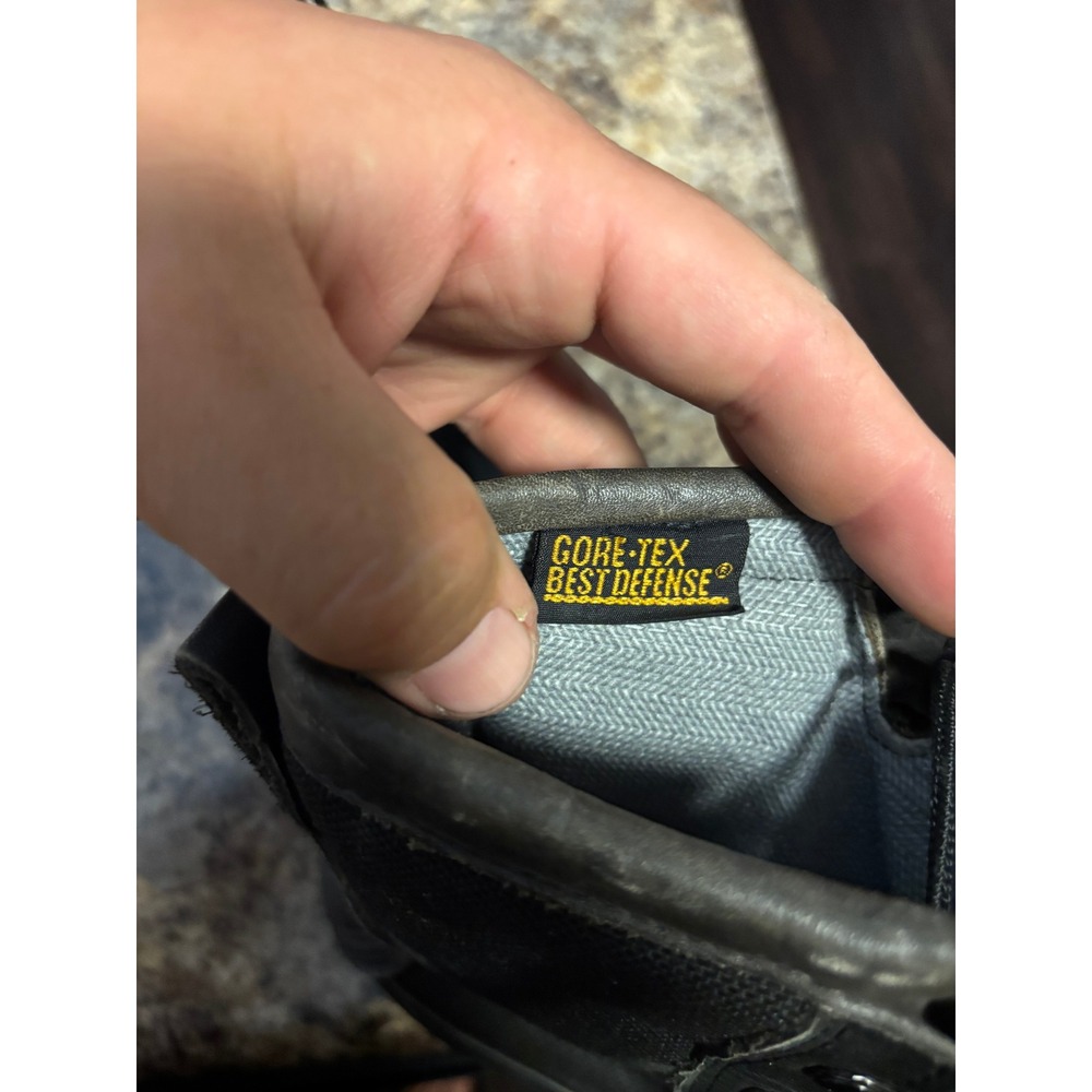 Belleville Mens Black Leather Gore-Tex Waterproof Combat Boots Vibram Size 9R - Picture 4 of 16